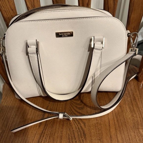 kate spade Handbags - Kate Spade Cream Satchel